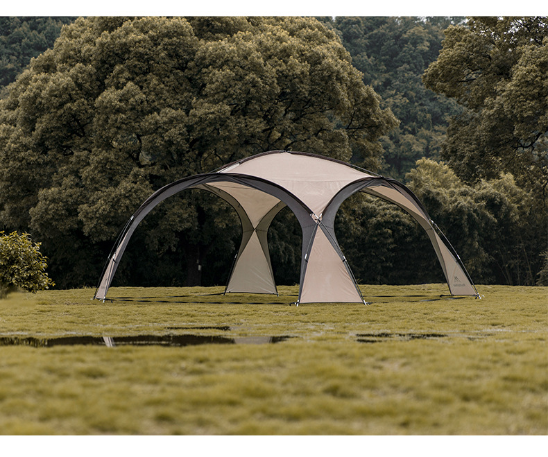 Cheap Goat Tents MOUNTAINHIKER 8 10Person Outdoor Camping Dome Tents Light Luxury Round Big Canopy Large Awning Pergola Tent   